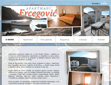 Tablet Screenshot of apartments-ercegovic.com